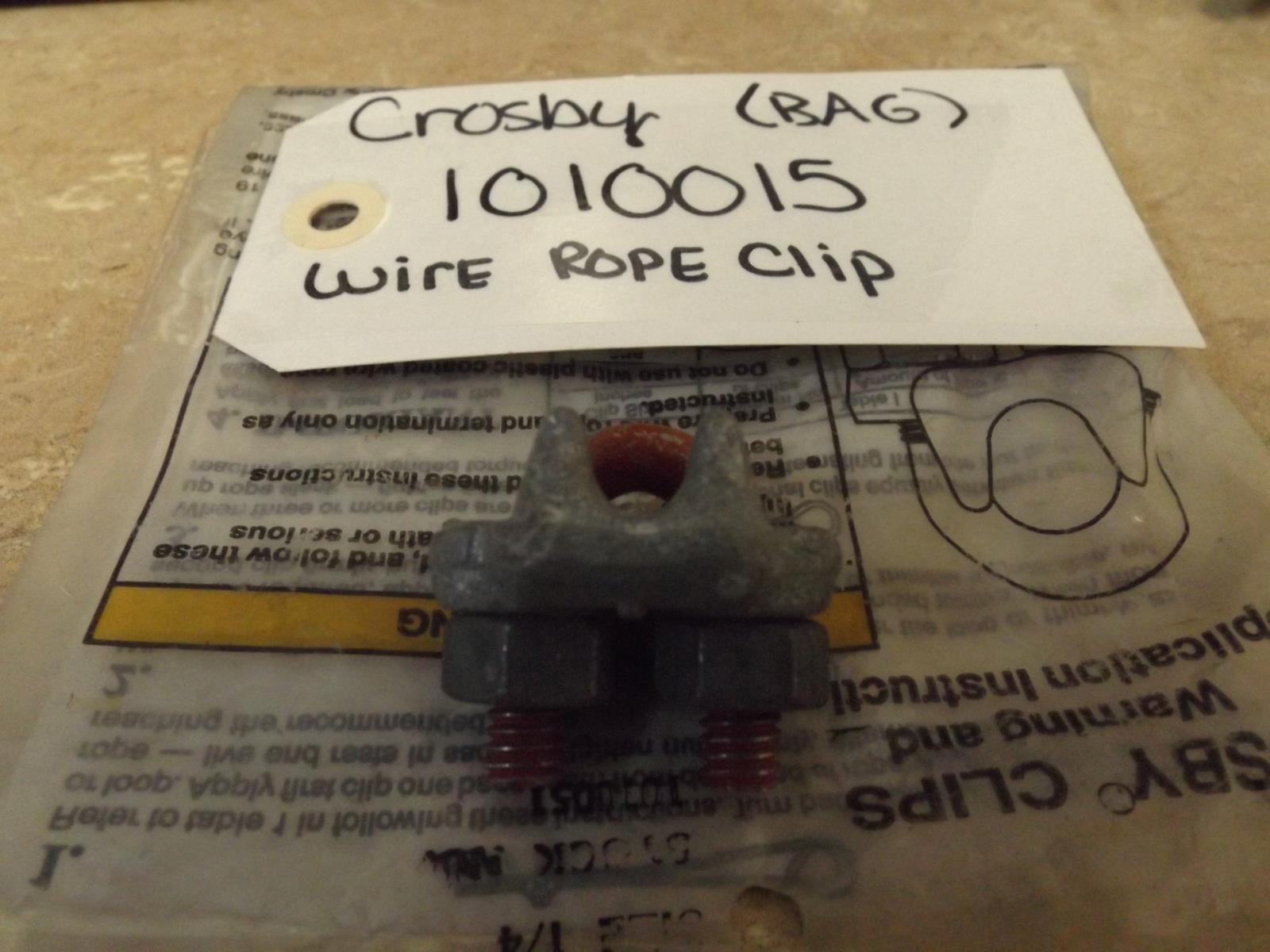 CROSBY WASHER 1010015 WIRE ROPE CLIP (NEW) CROSBY WASHER 1010015 WIRE ROPE CLIP (NEW)
